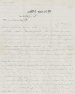 Letter from Augustus Clark